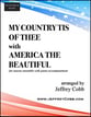 My Country Tis of Thee - America the Beautiful Unison choral sheet music cover